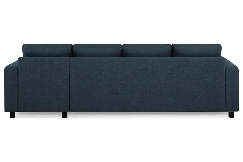 Crazy 4-seters Vendbar L-formet Sjeselongsofa i Stoff - Blå - Møbler - Sofaer - Sofaer med sjeselong - 4 seters sofa med divan