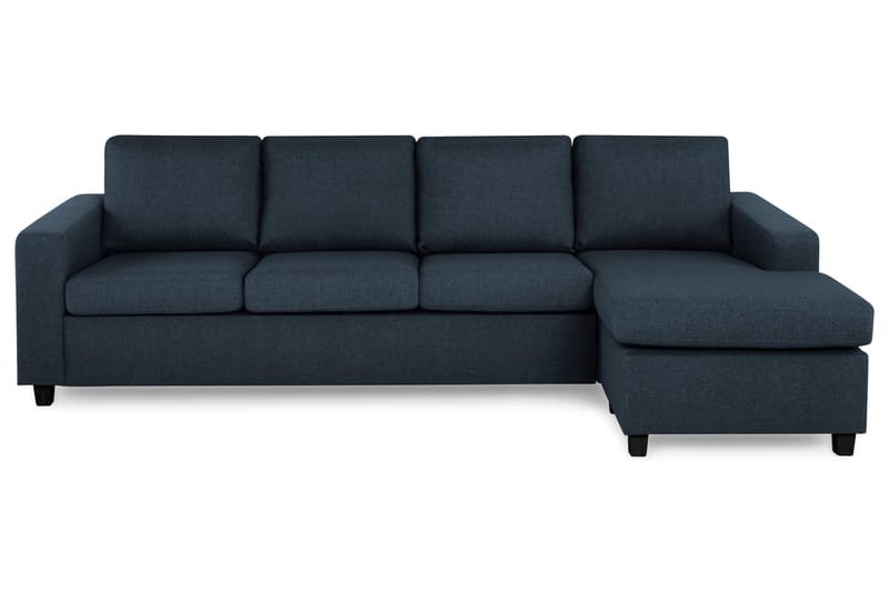 Crazy 4-seters Vendbar L-formet Sjeselongsofa i Stoff - Blå - Møbler - Sofaer - Sofaer med sjeselong - 4 seters sofa med divan