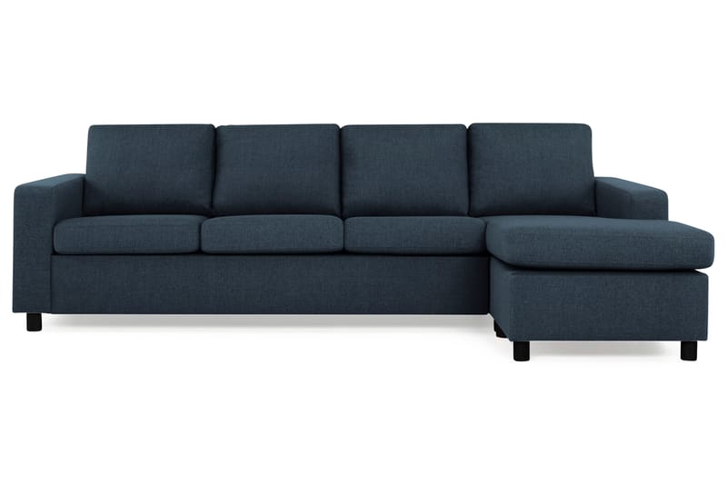 Crazy 4-seters Vendbar L-formet Sjeselongsofa i Stoff - Blå - Møbler - Sofaer - Sofaer med sjeselong - 4 seters sofa med divan