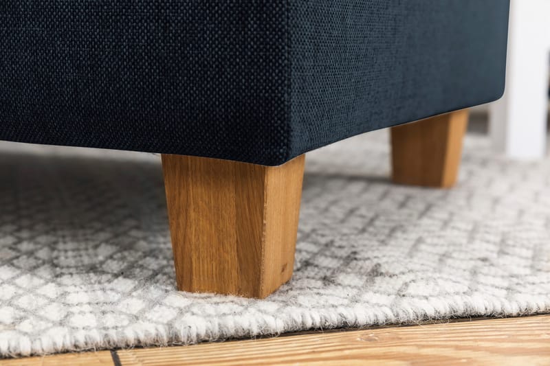 Crazy 4-seters Vendbar L-formet Sjeselongsofa i Stoff - Blå - Møbler - Sofaer - Sofaer med sjeselong - 4 seters sofa med divan