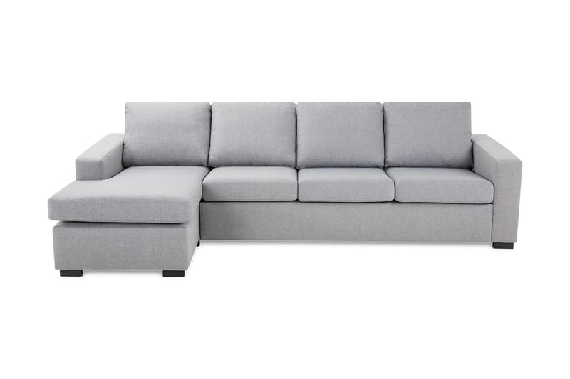 Crazy 4-seters Vendbar L-formet Sjeselongsofa i Stoff - Grå - Møbler - Sofaer - Sofaer med sjeselong - 4 seters sofa med divan