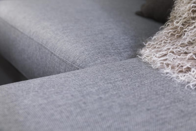 Crazy 4-seters Vendbar L-formet Sjeselongsofa i Stoff - Grå - Møbler - Sofaer - Sofaer med sjeselong - 4 seters sofa med divan