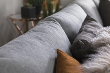 Crazy 4-seters Vendbar L-formet Sjeselongsofa i Stoff - Grå - Møbler - Sofaer - Sofaer med sjeselong - 4 seters sofa med divan