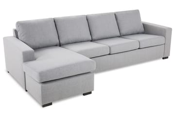 Crazy 4-seters Vendbar L-formet Sjeselongsofa i Stoff - Grå - Møbler - Sofaer - Sofaer med sjeselong - 4 seters sofa med divan