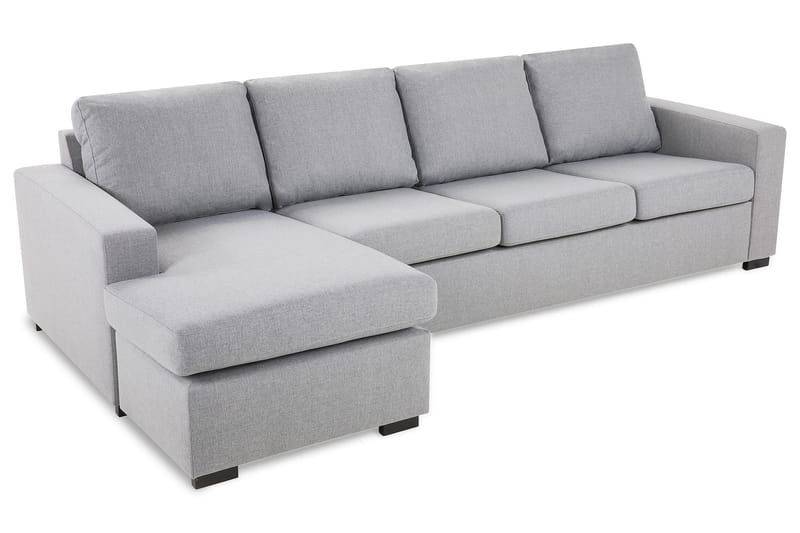 Crazy 4-seters Vendbar L-formet Sjeselongsofa i Stoff - Grå - Møbler - Sofaer - Sofaer med sjeselong - 4 seters sofa med divan