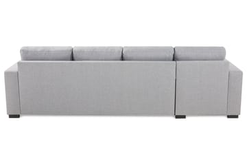 Crazy 4-seters Vendbar L-formet Sjeselongsofa i Stoff - Grå - Møbler - Sofaer - Sofaer med sjeselong - 4 seters sofa med divan