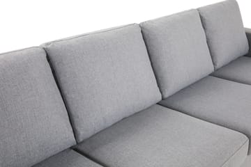 Crazy 4-seters Vendbar L-formet Sjeselongsofa i Stoff - Grå - Møbler - Sofaer - Sofaer med sjeselong - 4 seters sofa med divan