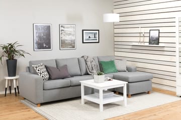 Crazy 4-seters Vendbar L-formet Sjeselongsofa i Stoff - Grå - Møbler - Sofaer - Sofaer med sjeselong - 4 seters sofa med divan