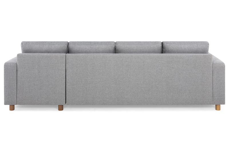 Crazy 4-seters Vendbar L-formet Sjeselongsofa i Stoff - Grå - Møbler - Sofaer - Sofaer med sjeselong - 4 seters sofa med divan