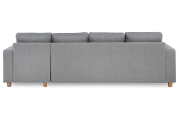 Crazy 4-seters Vendbar L-formet Sjeselongsofa i Stoff - Grå - Møbler - Sofaer - Sofaer med sjeselong - 4 seters sofa med divan