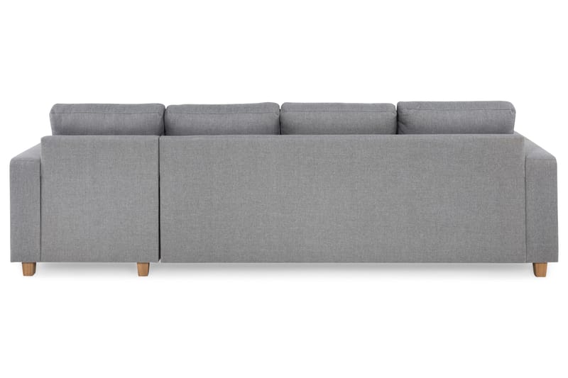 Crazy 4-seters Vendbar L-formet Sjeselongsofa i Stoff - Grå - Møbler - Sofaer - Sofaer med sjeselong - 4 seters sofa med divan