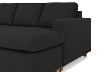 Crazy 4-seters Venstrevendt U-formet Large Sofa med Divan og Sjeselong i Stoff - Antrasitt - Møbler - Sofaer - Sofaer med sjeselong - 4 seters sofa med divan
