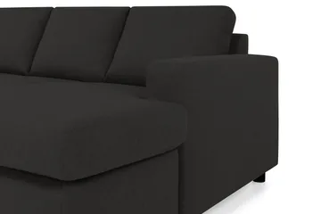 Crazy 4-seters Venstrevendt U-formet Large Sofa med Divan og Sjeselong i Stoff - Antrasitt - Møbler - Sofaer - Sofaer med sjeselong - 4 seters sofa med divan