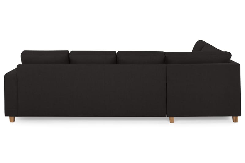 Crazy 4-seters Venstrevendt U-formet Large Sofa med Divan og Sjeselong i Stoff - Antrasitt - Møbler - Sofaer - Sofaer med sjeselong - 4 seters sofa med divan
