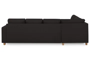 Crazy 4-seters Venstrevendt U-formet Large Sofa med Divan og Sjeselong i Stoff - Antrasitt - Møbler - Sofaer - Sofaer med sjeselong - 4 seters sofa med divan