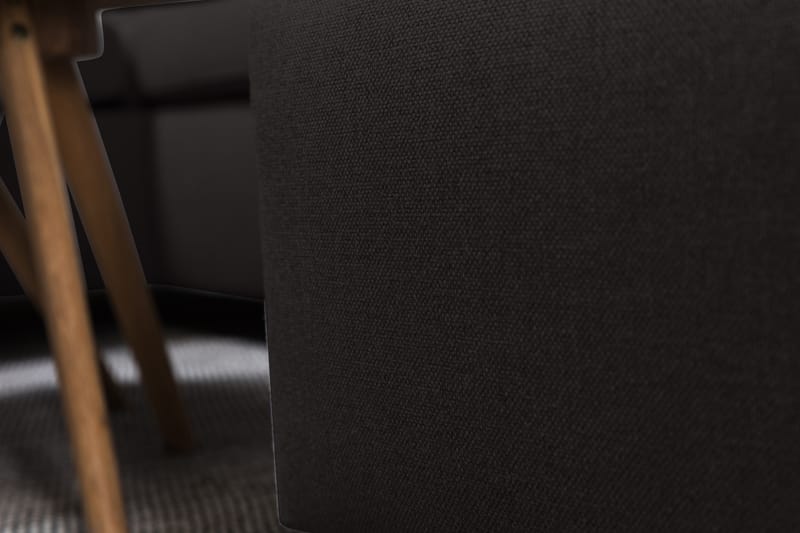 Crazy 4-seters Venstrevendt U-formet Large Sofa med Divan og Sjeselong i Stoff - Antrasitt - Møbler - Sofaer - Sofaer med sjeselong - 4 seters sofa med divan