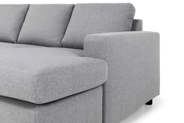 Crazy 4-seters Venstrevendt U-formet Large Sofa med Divan og Sjeselong i Stoff - Grå - Møbler - Sofaer - Sofaer med sjeselong - 4 seters sofa med divan