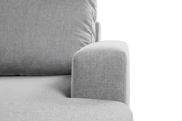 Crazy 4-seters Venstrevendt U-formet Large Sofa med Divan og Sjeselong i Stoff - Grå - Møbler - Sofaer - Sofaer med sjeselong - 4 seters sofa med divan