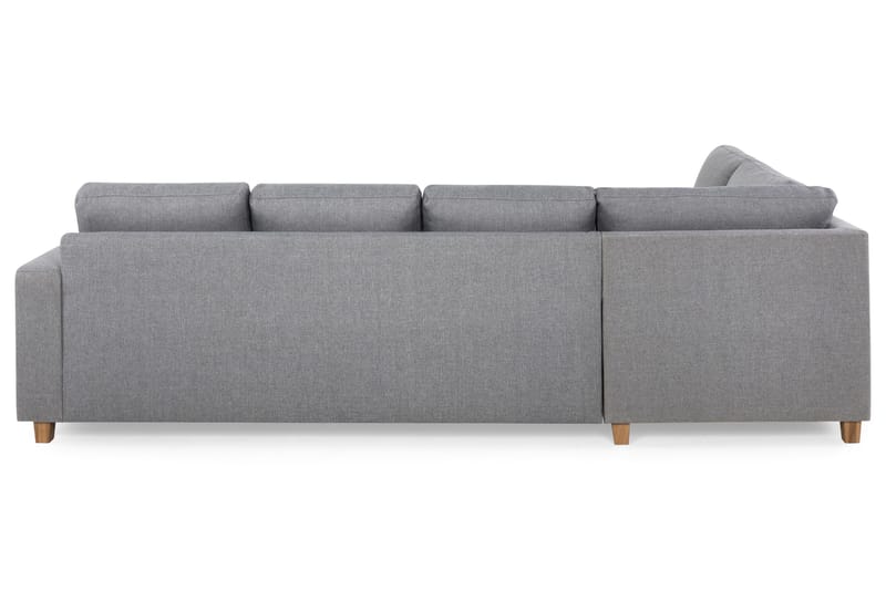 Crazy 4-seters Venstrevendt U-formet Large Sofa med Divan og Sjeselong i Stoff - Grå - Møbler - Sofaer - Sofaer med sjeselong - 4 seters sofa med divan