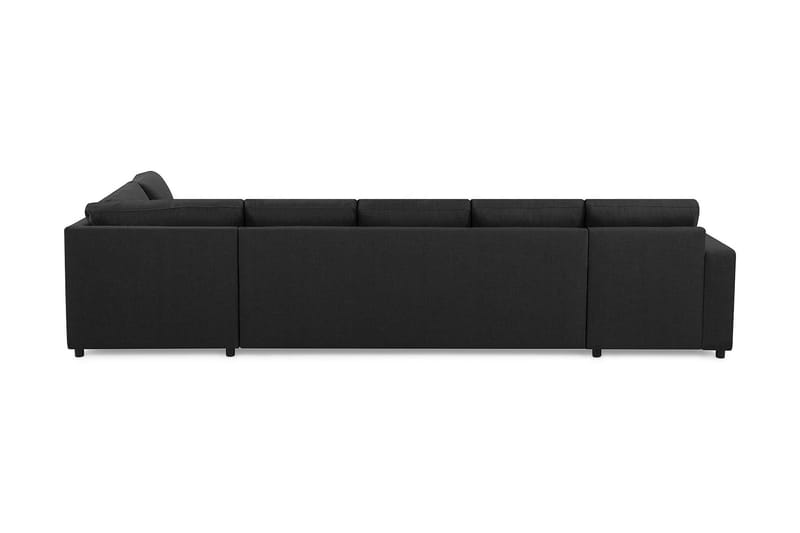Crazy 5-seters Høyrevendt L-formet Sjeselongsofa i Stoff - Antrasitt - Møbler - Sofaer - Sofaer med sjeselong - 4 seters sofa med divan