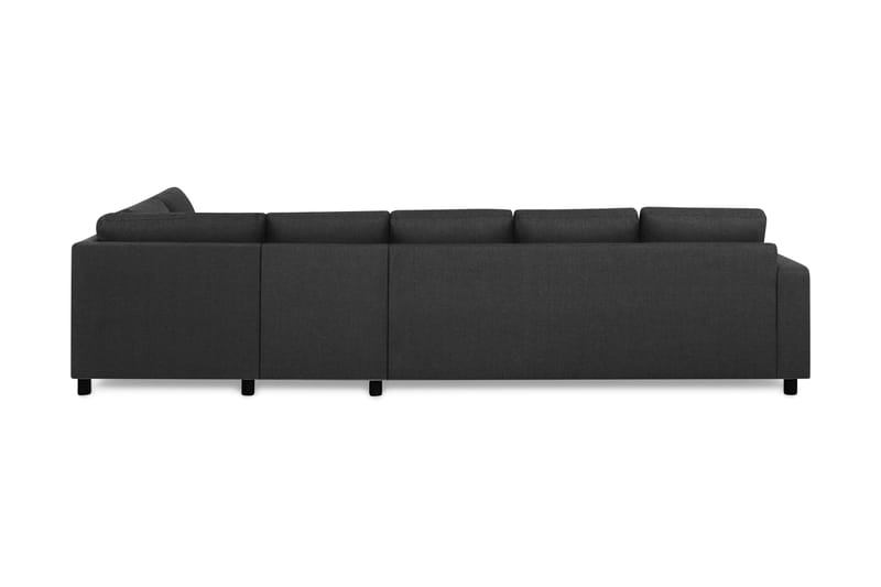 Crazy 5-seters Høyrevendt L-formet Sjeselongsofa i Stoff - Antrasitt - Møbler - Sofaer - Sofaer med sjeselong - 4 seters sofa med divan