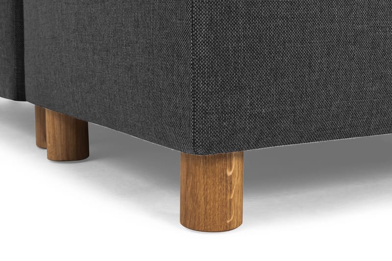 Crazy 5-seters Høyrevendt L-formet Sjeselongsofa i Stoff - Antrasitt - Møbler - Sofaer - Sofaer med sjeselong - 4 seters sofa med divan