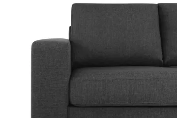Crazy 5-seters Høyrevendt L-formet Sjeselongsofa i Stoff - Antrasitt - Møbler - Sofaer - Sofaer med sjeselong - 4 seters sofa med divan