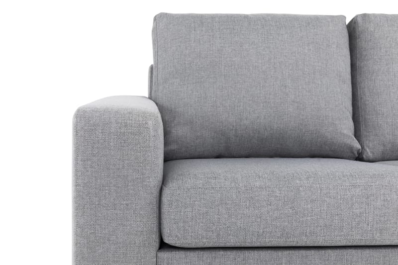 Crazy 5-seters Høyrevendt L-formet Sjeselongsofa i Stoff - Grå - Møbler - Sofaer - Sofaer med sjeselong - 4 seters sofa med divan