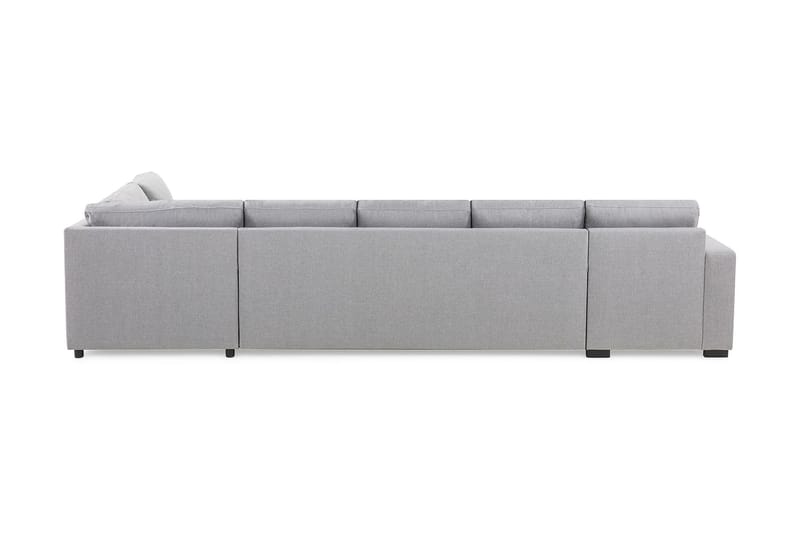Crazy 5-seters Høyrevendt L-formet Sjeselongsofa i Stoff - Grå - Møbler - Sofaer - Sofaer med sjeselong - 4 seters sofa med divan