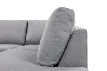 Crazy 5-seters Høyrevendt L-formet Sjeselongsofa i Stoff - Grå - Møbler - Sofaer - Sofaer med sjeselong - 4 seters sofa med divan