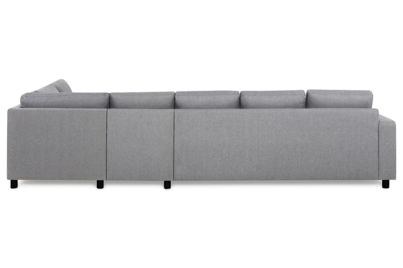 Crazy 5-seters Høyrevendt L-formet Sjeselongsofa i Stoff - Grå - Møbler - Sofaer - Sofaer med sjeselong - 4 seters sofa med divan