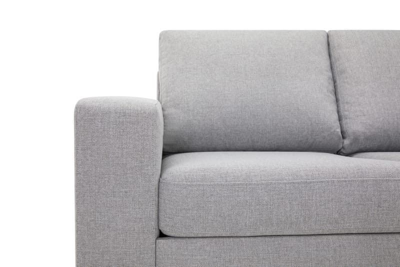 Crazy 5-seters Høyrevendt L-formet Sjeselongsofa i Stoff - Grå - Møbler - Sofaer - Sofaer med sjeselong - 4 seters sofa med divan