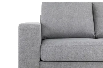 Crazy 5-seters Høyrevendt L-formet Sjeselongsofa i Stoff - Grå - Møbler - Sofaer - Sofaer med sjeselong - 4 seters sofa med divan