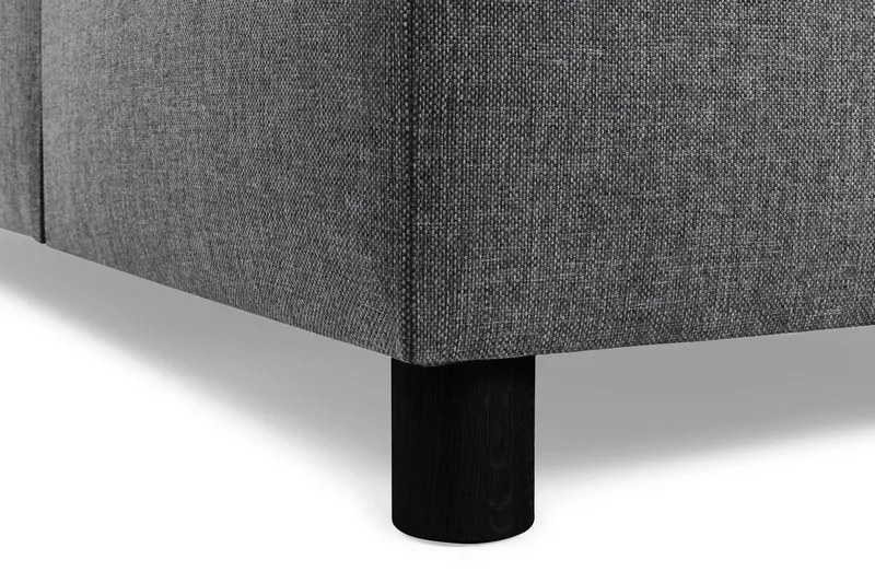 Crazy 5-seters Høyrevendt L-formet Sjeselongsofa i Stoff - Mørk grå - Møbler - Sofaer - Sofaer med sjeselong - 4 seters sofa med divan