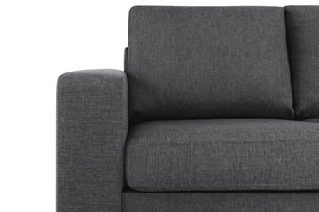 Crazy 5-seters Høyrevendt L-formet Sjeselongsofa i Stoff - Mørk grå - Møbler - Sofaer - Sofaer med sjeselong - 4 seters sofa med divan