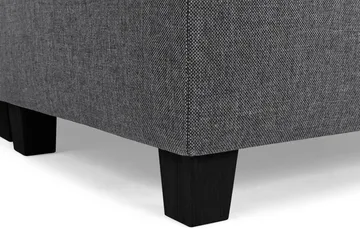 Crazy 5-seters Høyrevendt L-formet Sjeselongsofa i Stoff - Mørk grå - Møbler - Sofaer - Sofaer med sjeselong - 4 seters sofa med divan