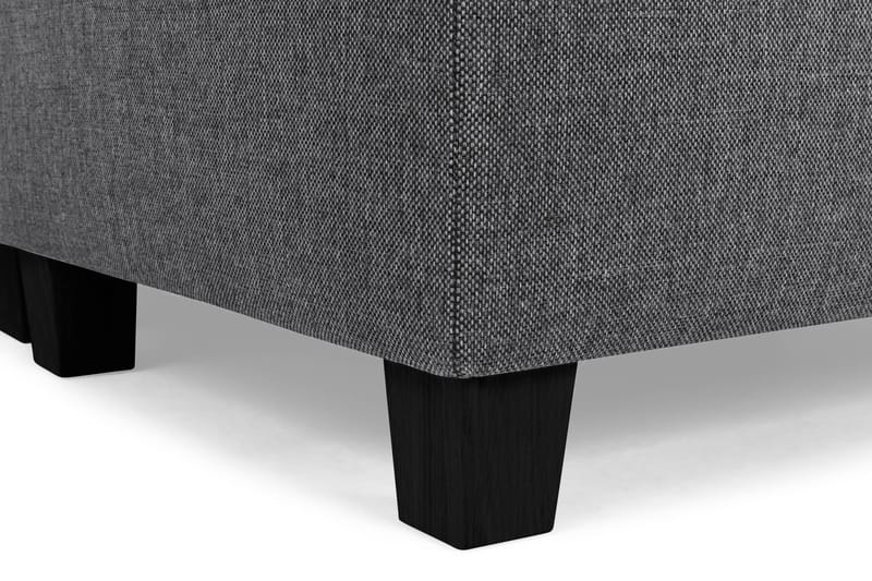 Crazy 5-seters Høyrevendt L-formet Sjeselongsofa i Stoff - Mørk grå - Møbler - Sofaer - Sofaer med sjeselong - 4 seters sofa med divan