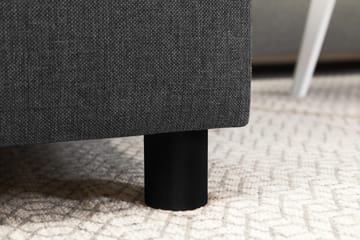 Crazy 5-seters Høyrevendt L-formet Sjeselongsofa i Stoff - Mørk grå - Møbler - Sofaer - Sofaer med sjeselong - 4 seters sofa med divan