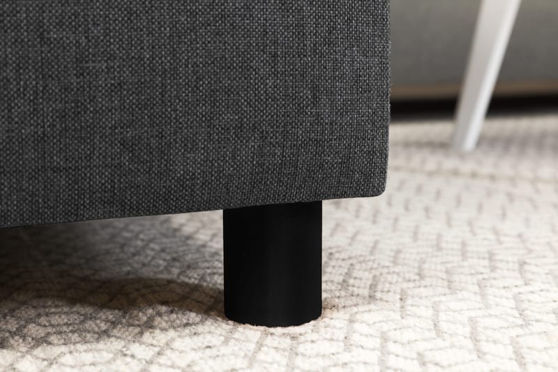 Crazy 5-seters Høyrevendt L-formet Sjeselongsofa i Stoff - Mørk grå - Møbler - Sofaer - Sofaer med sjeselong - 4 seters sofa med divan