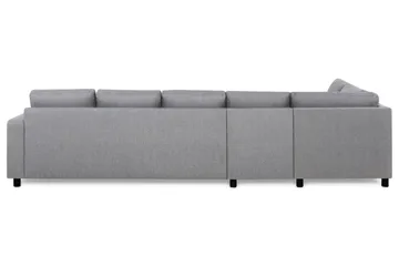 Crazy 5-seters Venstrevendt L-formet Sjeselongsofa i Stoff - Grå - Møbler - Sofaer - Sofaer med sjeselong - 4 seters sofa med divan
