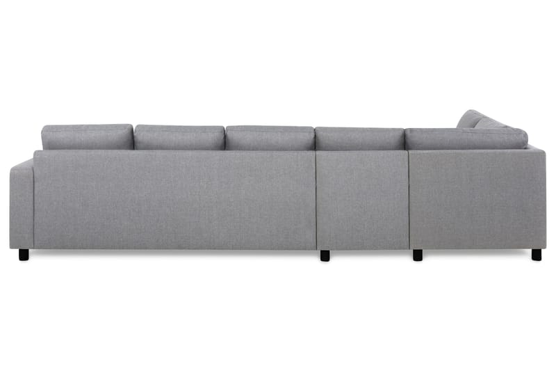 Crazy 5-seters Venstrevendt L-formet Sjeselongsofa i Stoff - Grå - Møbler - Sofaer - Sofaer med sjeselong - 4 seters sofa med divan