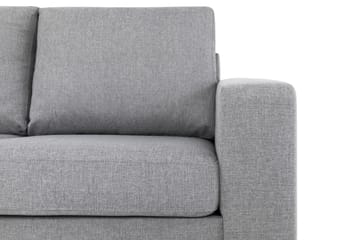 Crazy 5-seters Venstrevendt L-formet Sjeselongsofa i Stoff - Grå - Møbler - Sofaer - Sofaer med sjeselong - 4 seters sofa med divan