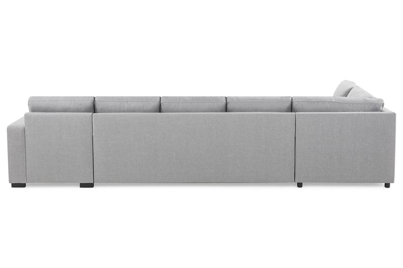 Crazy 5-seters Venstrevendt L-formet Sjeselongsofa i Stoff - Grå - Møbler - Sofaer - Sofaer med sjeselong - 4 seters sofa med divan