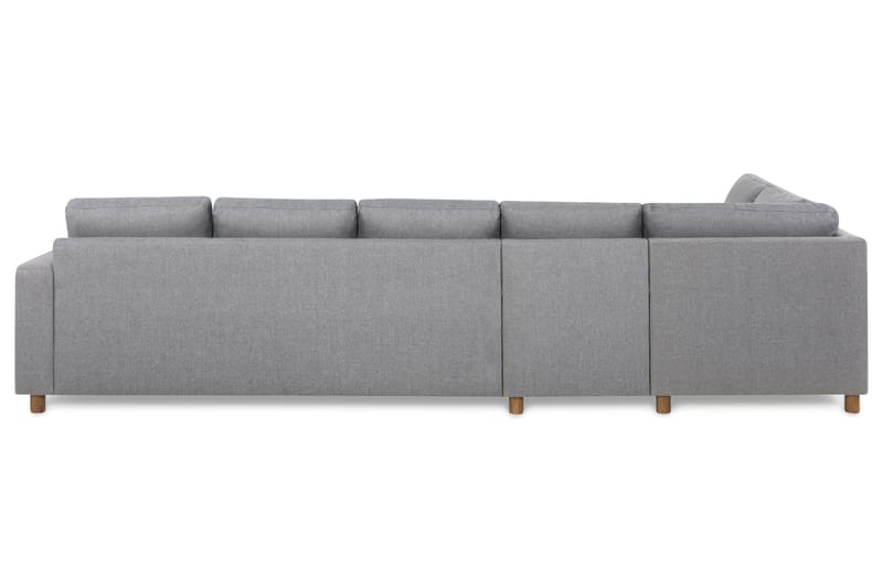 Crazy 5-seters Venstrevendt L-formet Sjeselongsofa i Stoff - Grå - Møbler - Sofaer - Sofaer med sjeselong - 4 seters sofa med divan