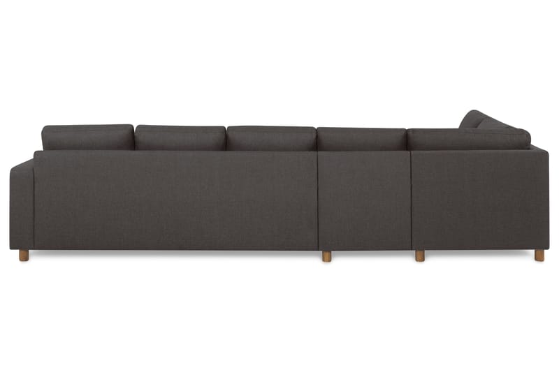 Crazy 5-seters Venstrevendt L-formet Sjeselongsofa i Stoff - Mørk grå - Møbler - Sofaer - Sofaer med sjeselong - 4 seters sofa med divan