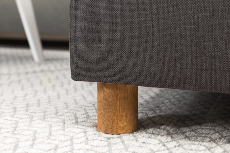 Crazy 5-seters Venstrevendt L-formet Sjeselongsofa i Stoff - Mørk grå - Møbler - Sofaer - Sofaer med sjeselong - 4 seters sofa med divan