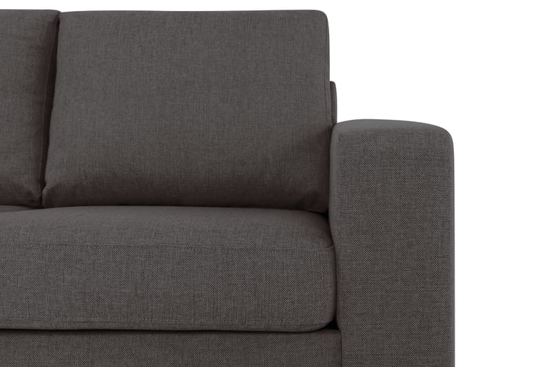 Crazy 5-seters Venstrevendt L-formet Sjeselongsofa i Stoff - Mørk grå - Møbler - Sofaer - Sofaer med sjeselong - 4 seters sofa med divan