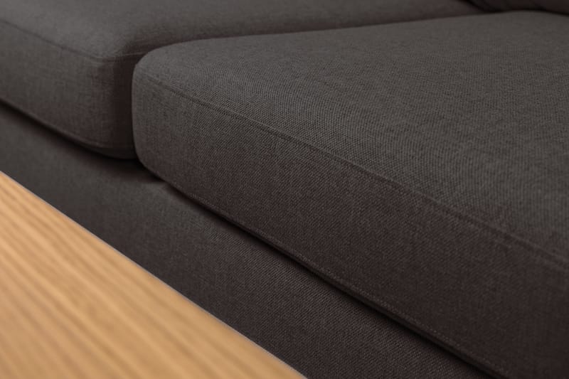 Crazy 5-seters Venstrevendt L-formet Sjeselongsofa i Stoff - Mørk grå - Møbler - Sofaer - Sofaer med sjeselong - 4 seters sofa med divan