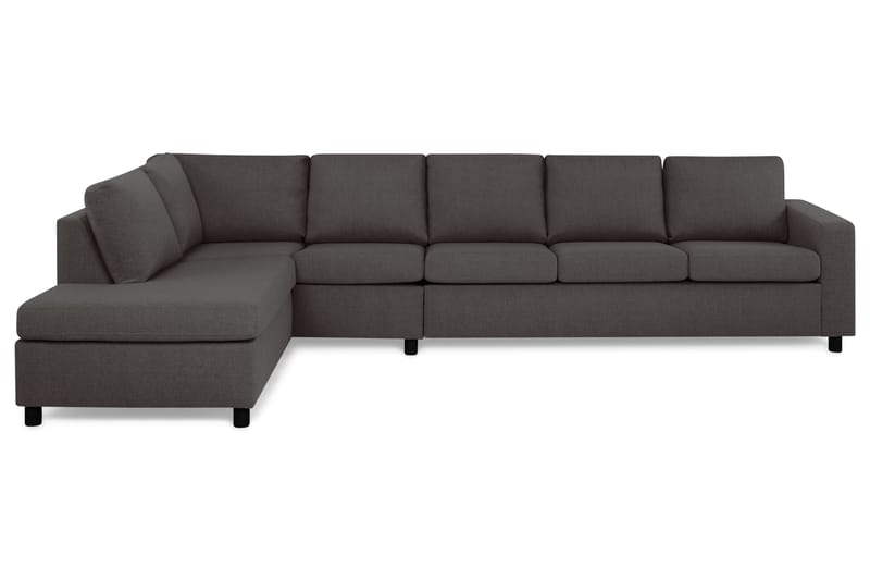 Crazy 5-seters Venstrevendt L-formet Sjeselongsofa i Stoff - Mørk grå - Møbler - Sofaer - Sofaer med sjeselong - 4 seters sofa med divan