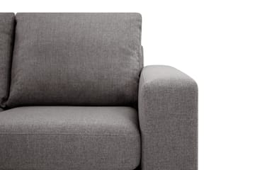 Crazy Limited Edition 4-seters Venstrevendt L-formet Dyp Sjeselongsofa i Stoff - Grå - Møbler - Sofaer - Sofaer med sjeselong - 4 seters sofa med divan